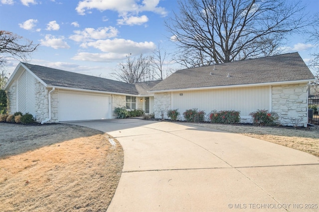 ranch-style house with a garage