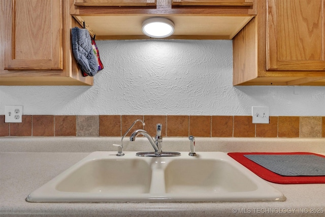 interior details featuring sink