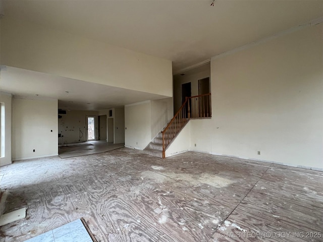 view of unfurnished living room