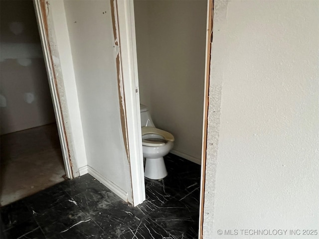 bathroom featuring toilet