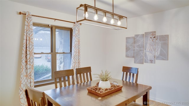 dining room featuring plenty of natural light