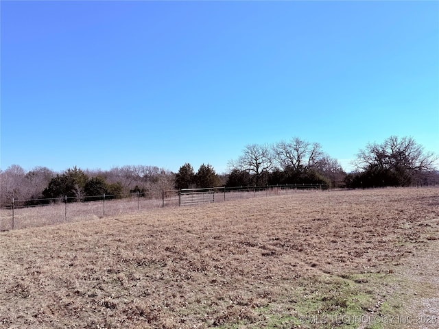 view of yard featuring a rural view