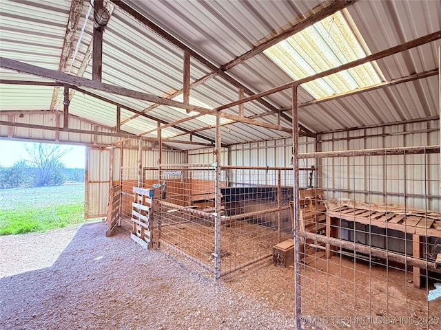 view of horse barn