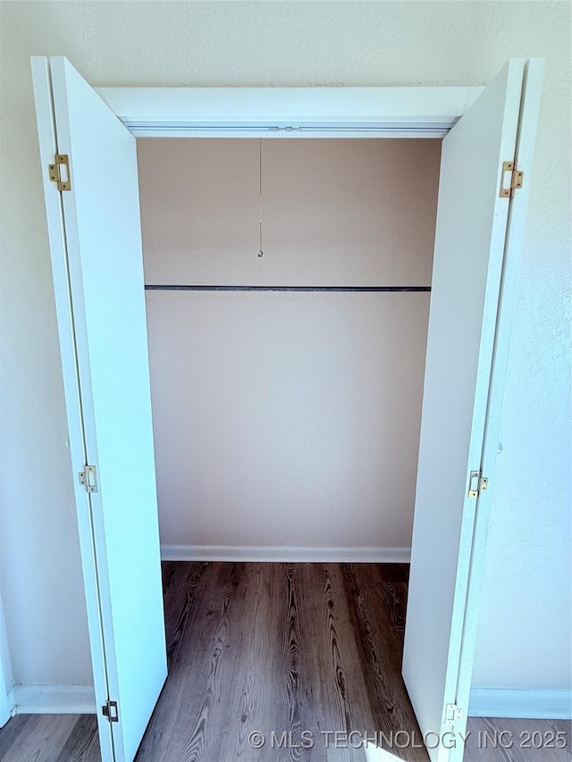 view of closet