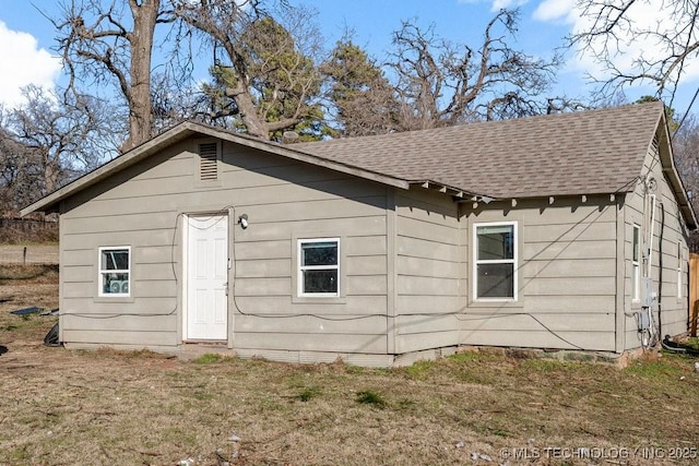 view of back of property