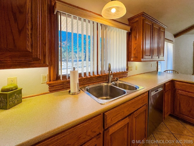 kitchen featuring sink and dishwasher