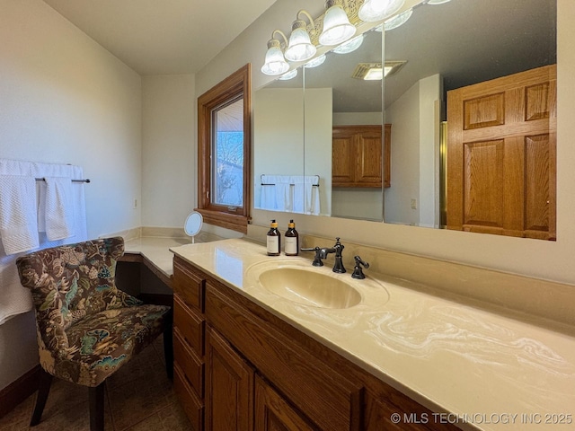 bathroom with vanity