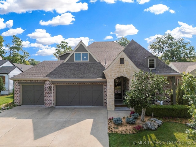 view of front of home featuring a garage