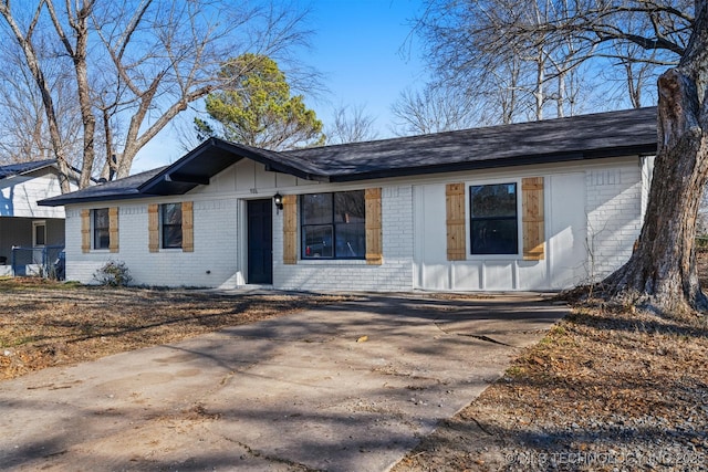 view of ranch-style home