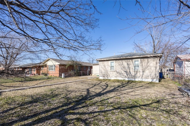 view of back of property