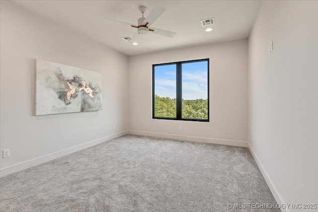 5835 E 139th St S, Bixby, OK 74008 - carpeted empty room with ceiling fan and recessed lighting
