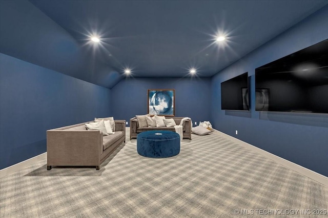 5835 E 139th St S, Bixby, OK 74008 - carpeted home theater room featuring recessed lighting and baseboards