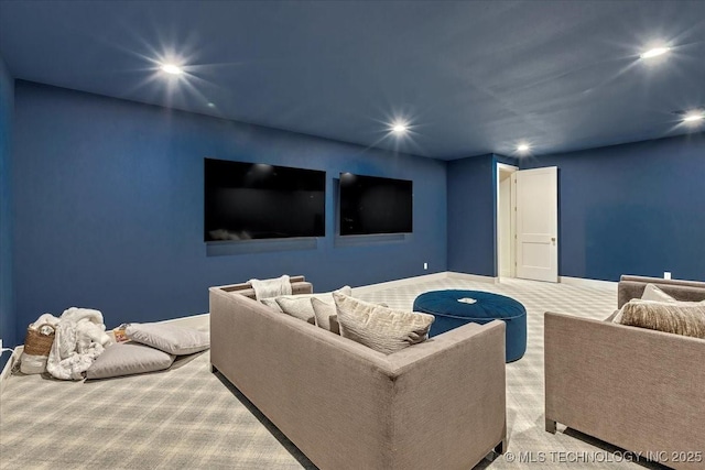 5835 E 139th St S, Bixby, OK 74008 - living room with carpet flooring and recessed lighting