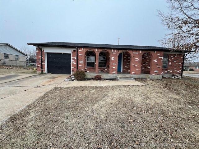 ranch-style house with a garage