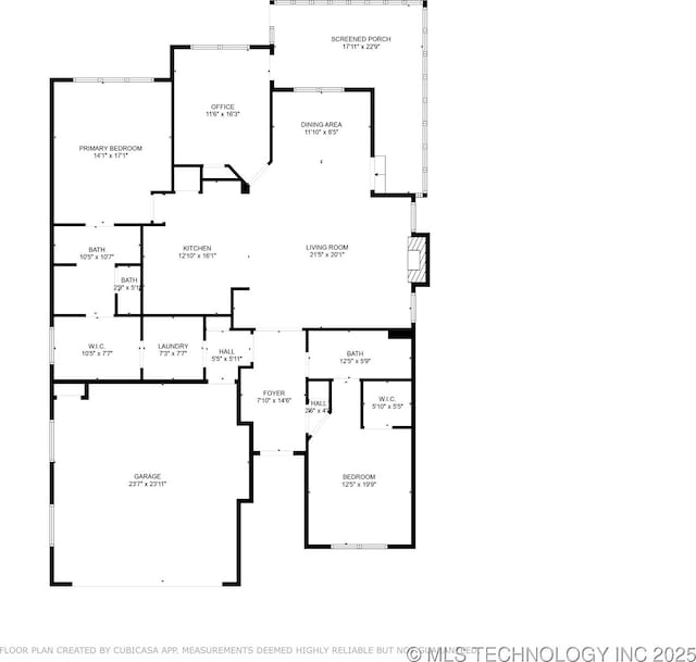 1109 W 84th Pl S, Tulsa, OK 74132 - property floor plan