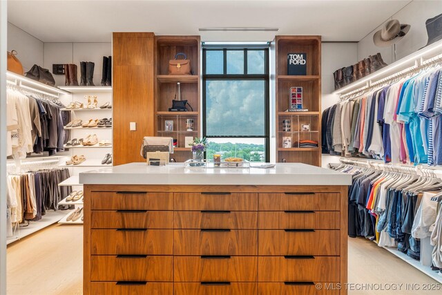 405 N Main St Unit 4A, Tulsa, OK 74103 - spacious closet with light hardwood / wood-style flooring
