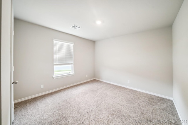 view of carpeted empty room