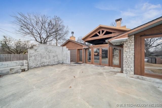 view of patio with french doors