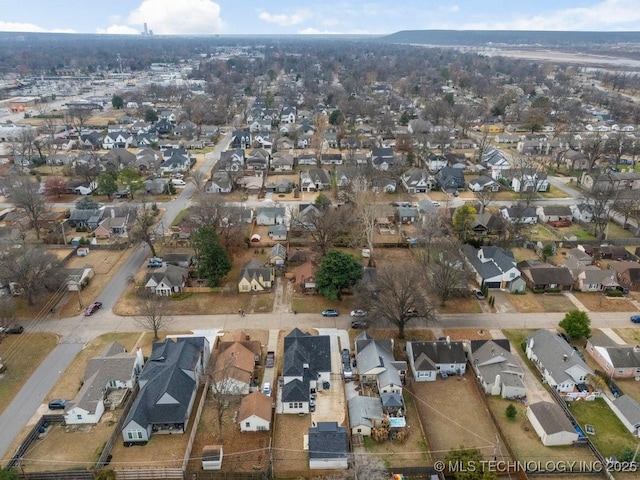 birds eye view of property featuring a residential view