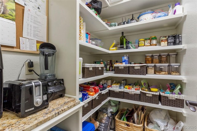 view of pantry