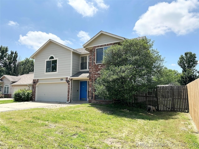 1504 N 26th St, Broken Arrow, OK 74014 - view of front of property featuring brick siding, concrete driveway, and a garage