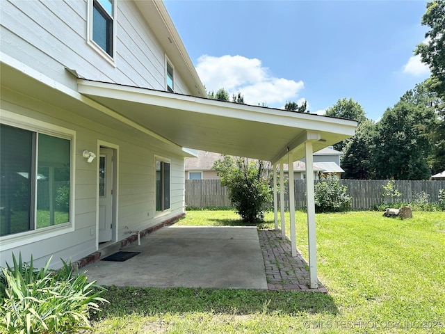 1504 N 26th St, Broken Arrow, OK 74014 - view of yard with a patio area