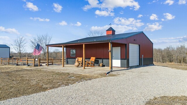 view of horse barn