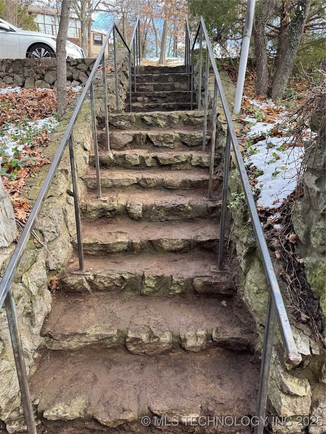 view of staircase