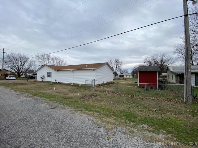 view of side of property