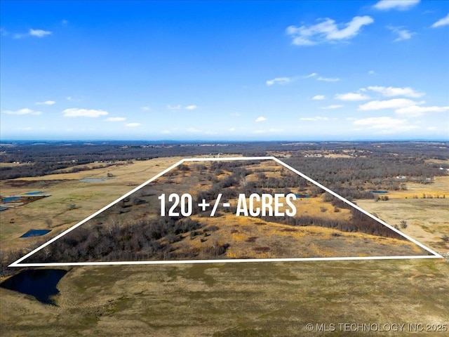 427588 E 1050, Checotah, OK 74426 - bird's eye view with a rural view