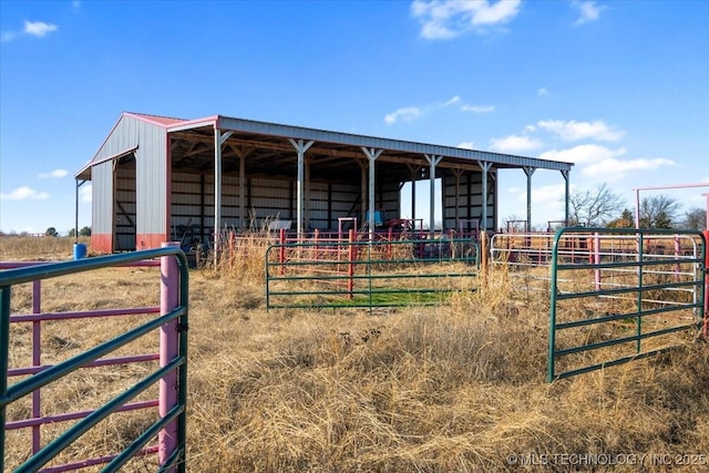 view of stable