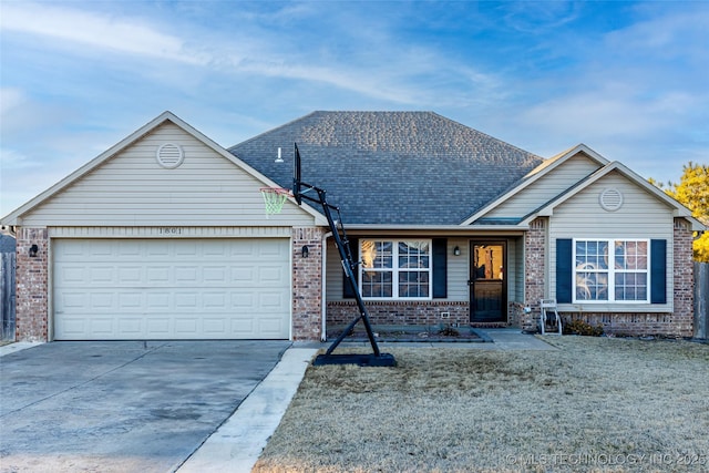 view of front of house featuring a garage