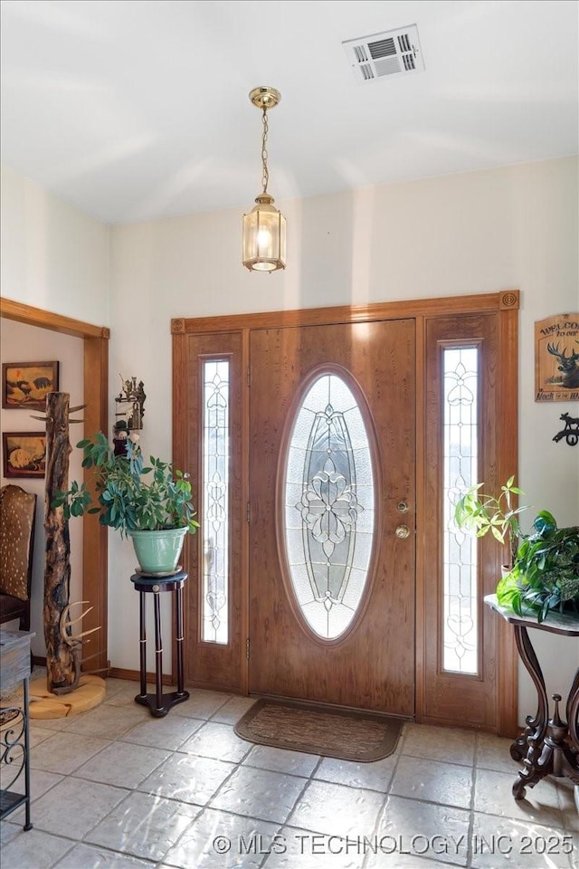 view of entrance foyer