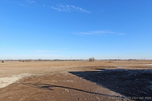 view of yard featuring a rural view