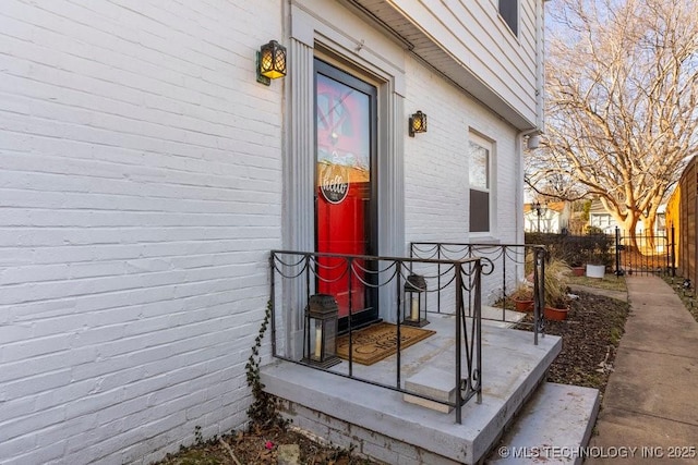 view of entrance to property