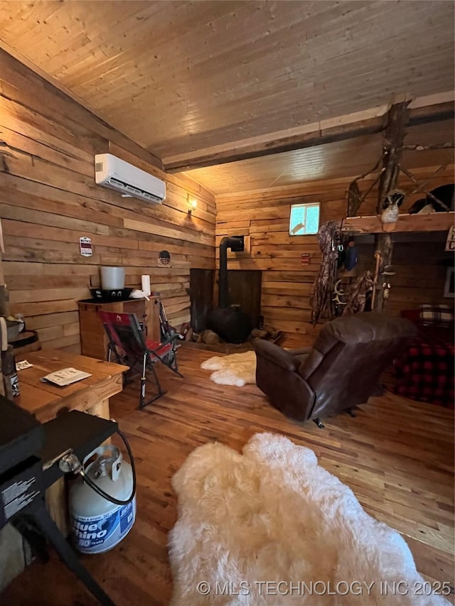 interior space featuring a wall unit AC