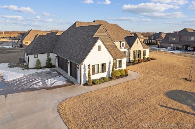 view of front of property with central AC