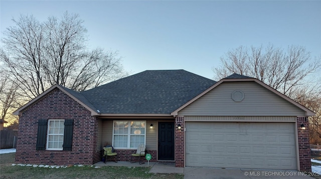 ranch-style house with a garage