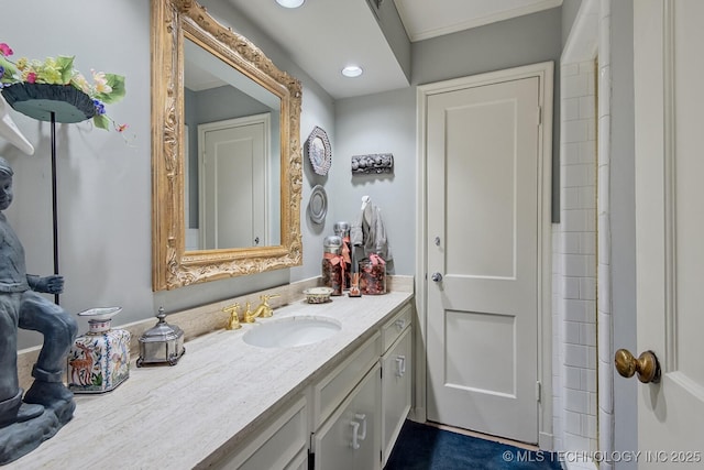 bathroom with vanity