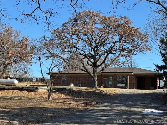 view of front of home