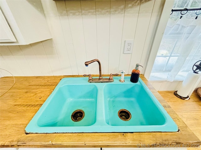 interior details with sink