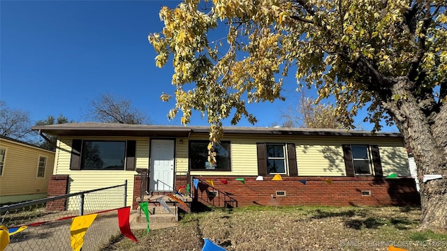 view of ranch-style house