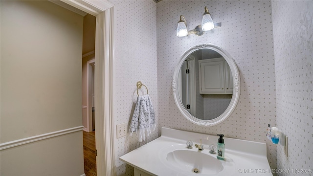 bathroom with vanity