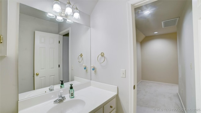 bathroom with vanity