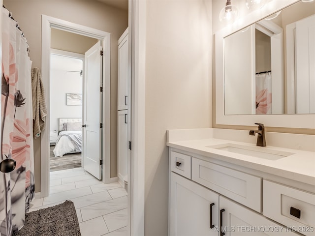 bathroom featuring vanity