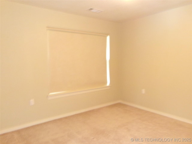 view of carpeted empty room