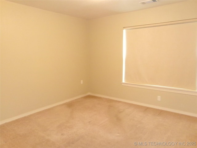 view of carpeted empty room