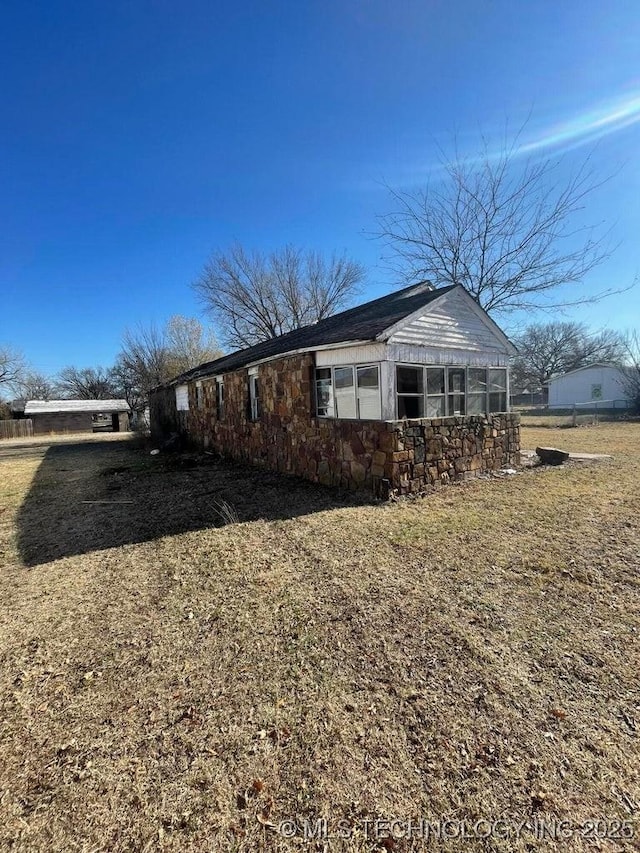 view of side of property