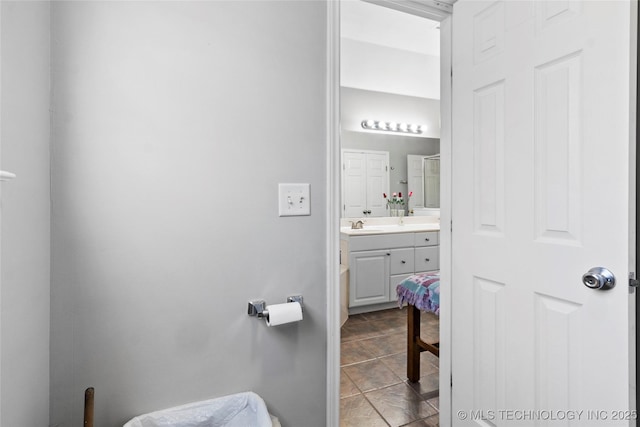 bathroom featuring vanity