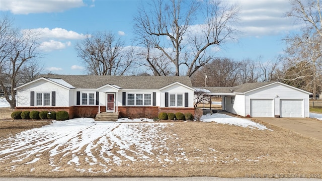 view of ranch-style house